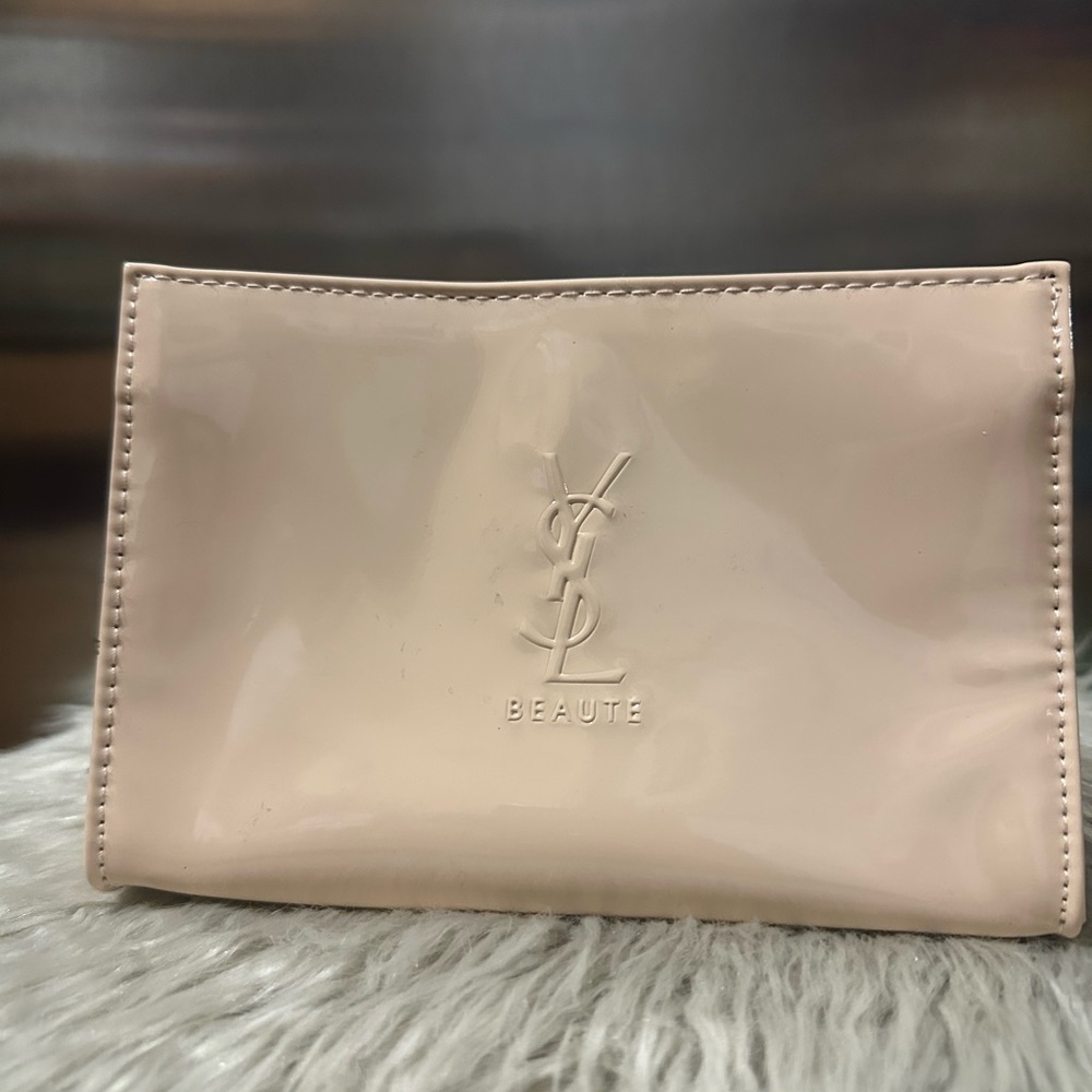YSL Beaute✨💛🤍Nude Cosmetic Pouch